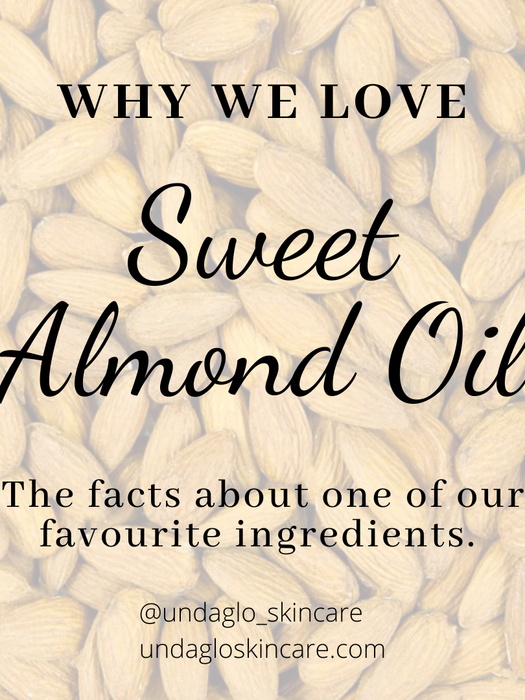 Sweet Almond Oil text on almonds: Why we love, favorite ingredient facts.