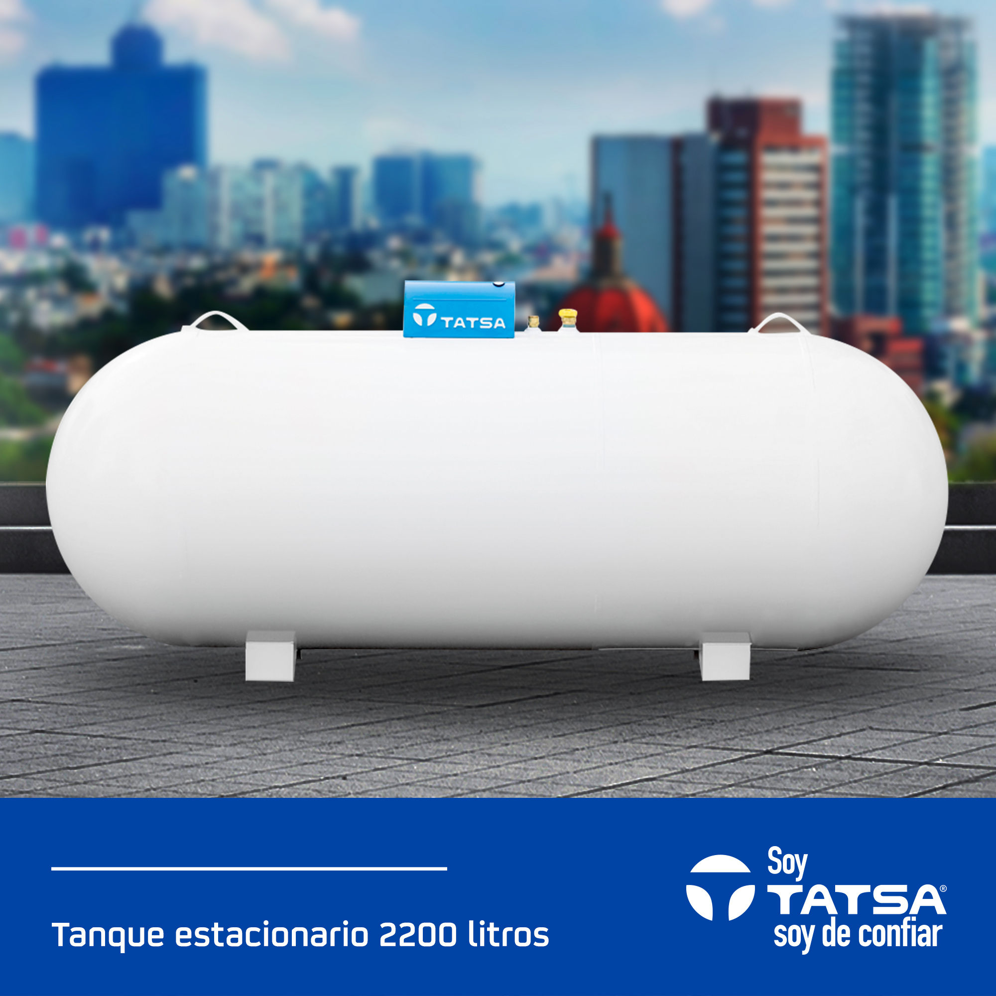 TANQUE ESTACIONARIO TATSA CAP. 2,200 LITROS 