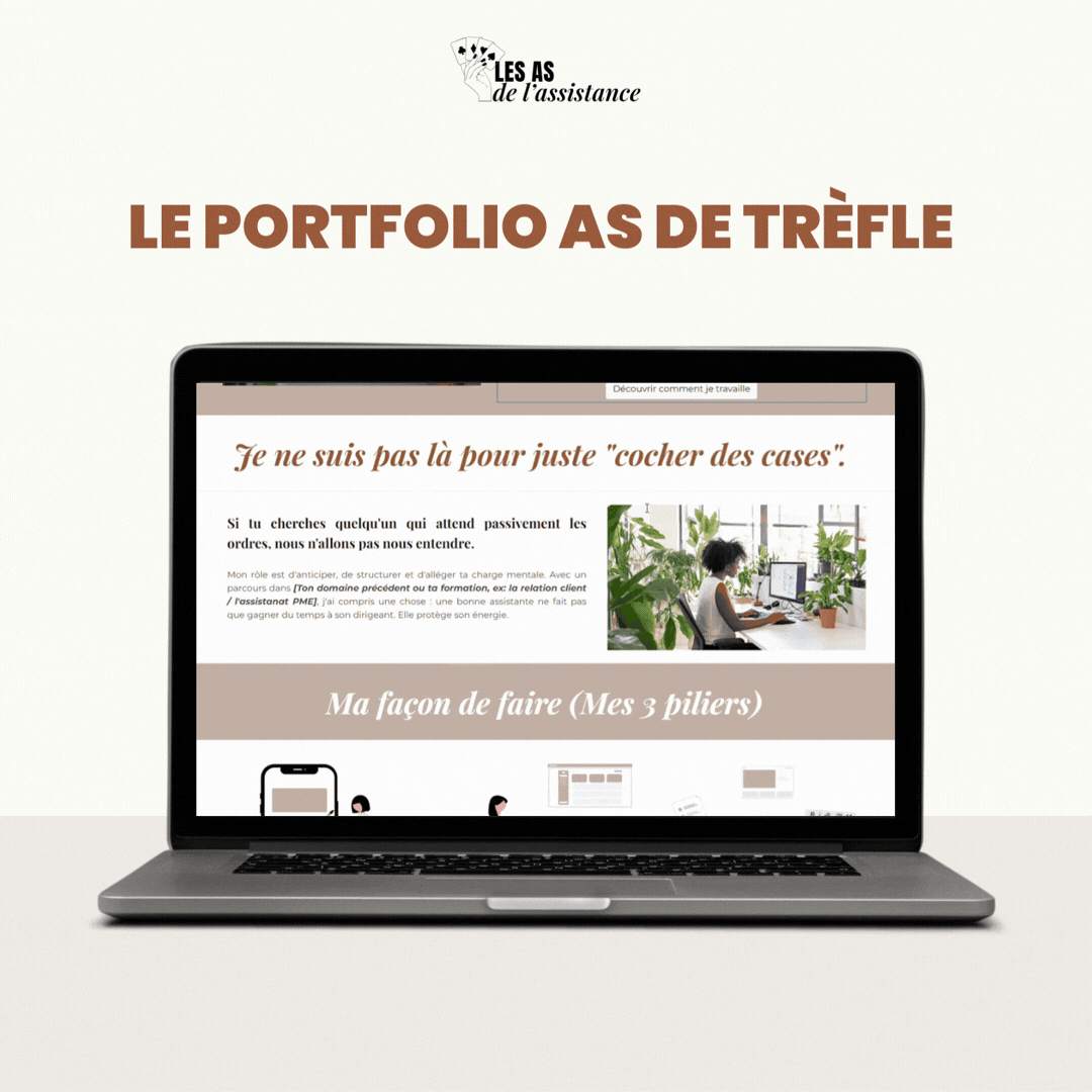 LE PORTFOLIO AS DE TRÈFLE GIF
