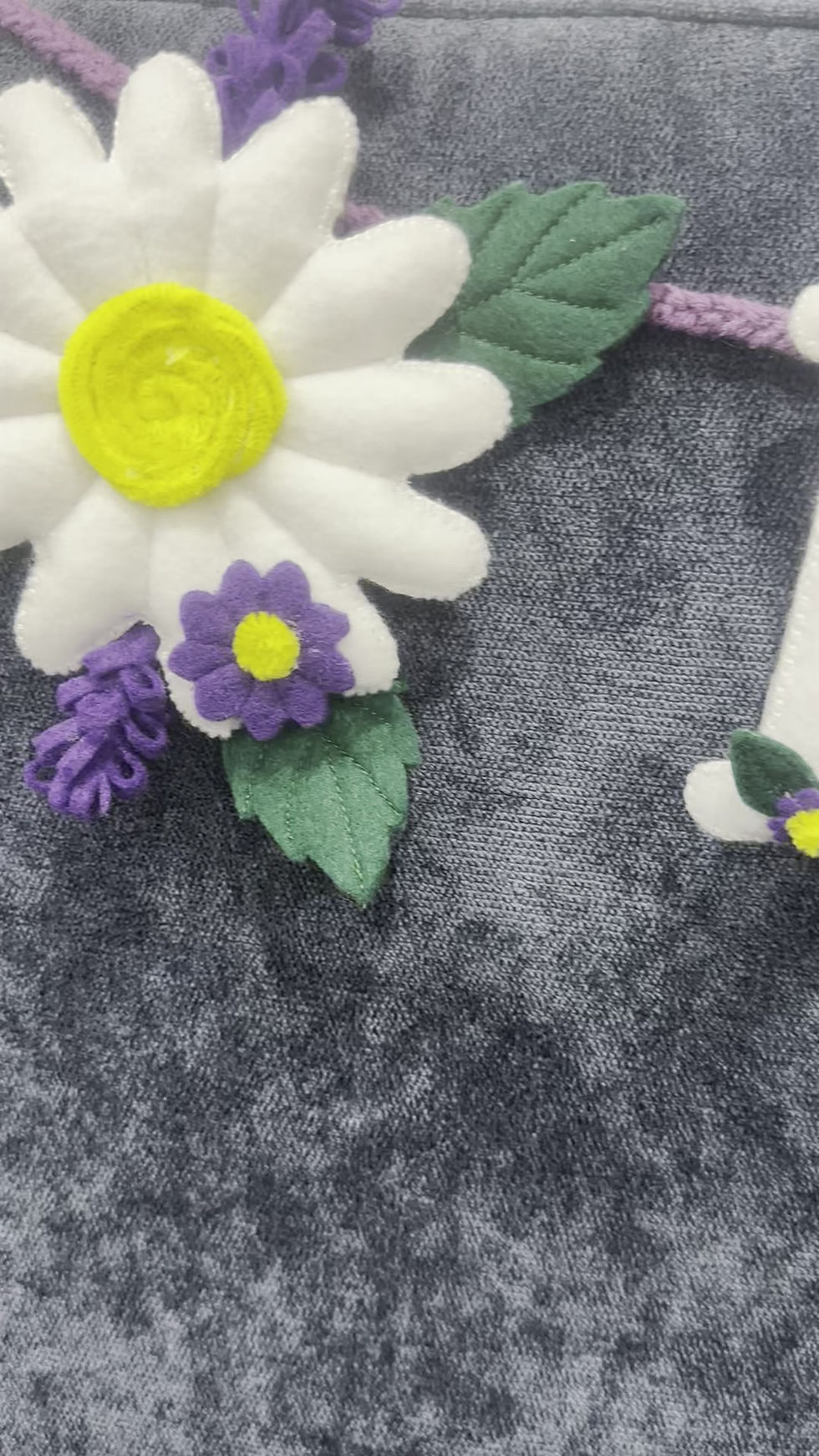 Thumbnail: Personalised Felt Baby Name Bunting – Handmade in Australia