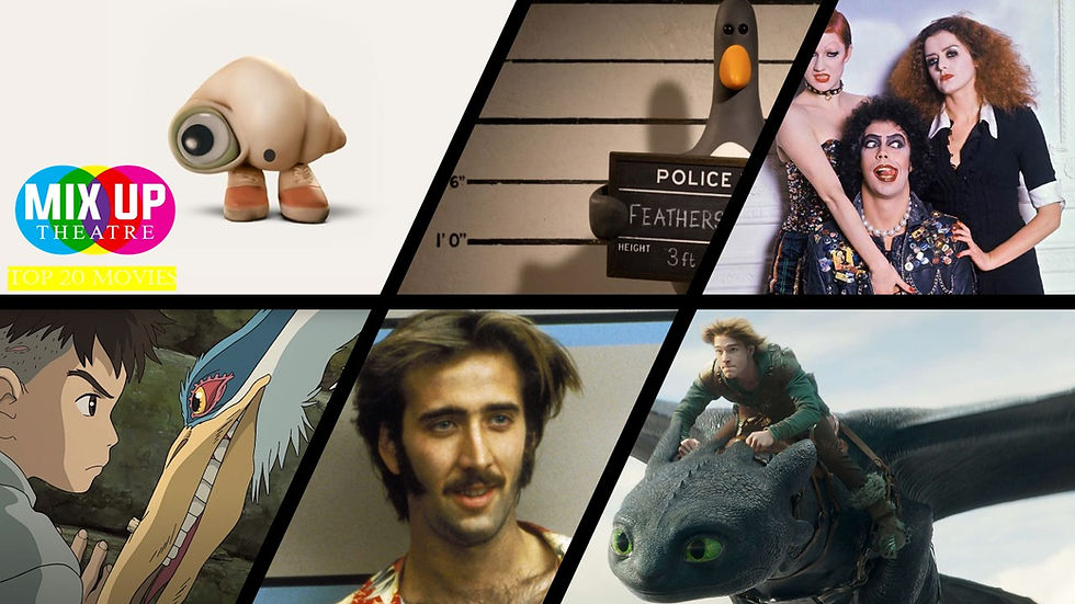 Mix Up Theatre's Top 20 Movies
