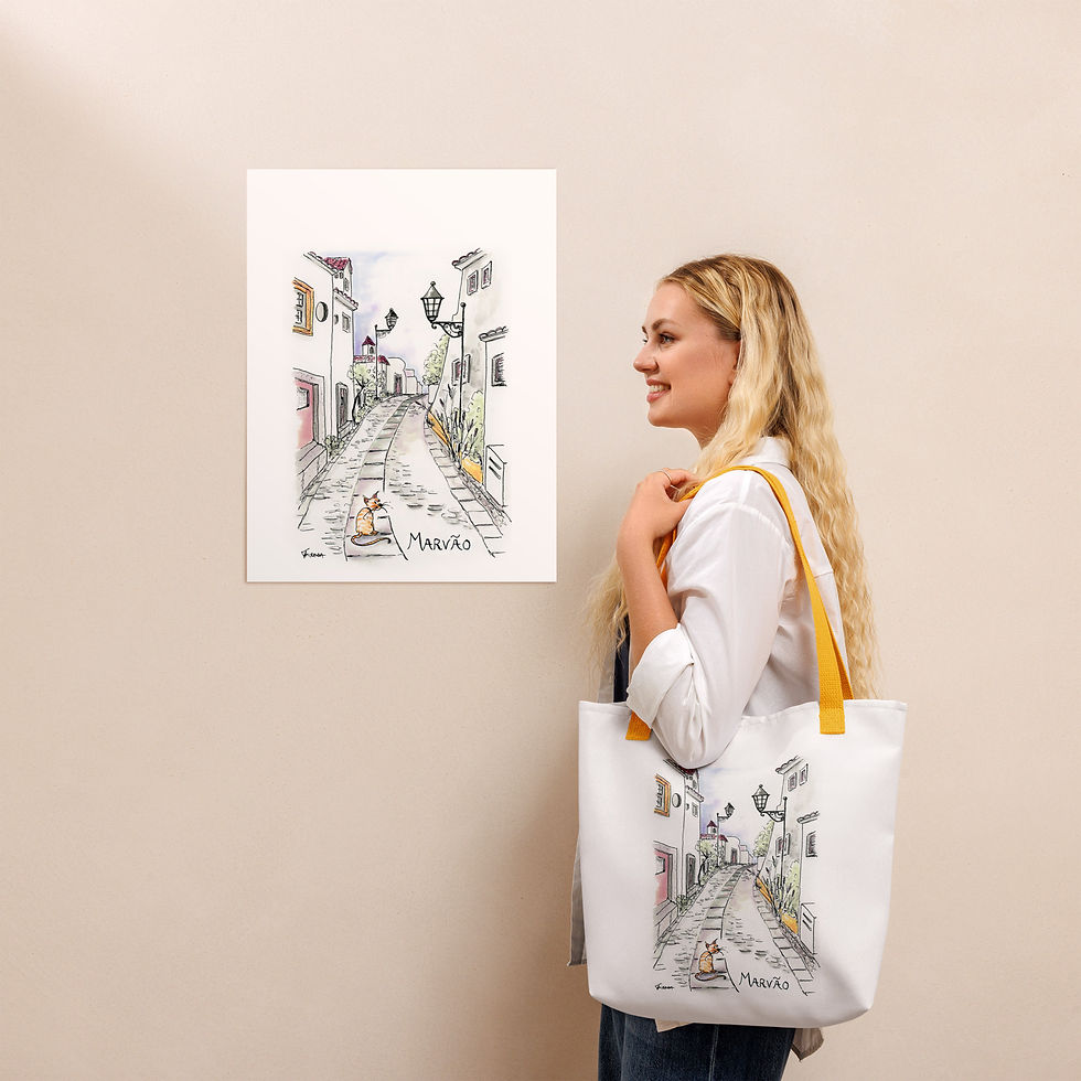 Thumbnail: Marvao Portugal tote bag