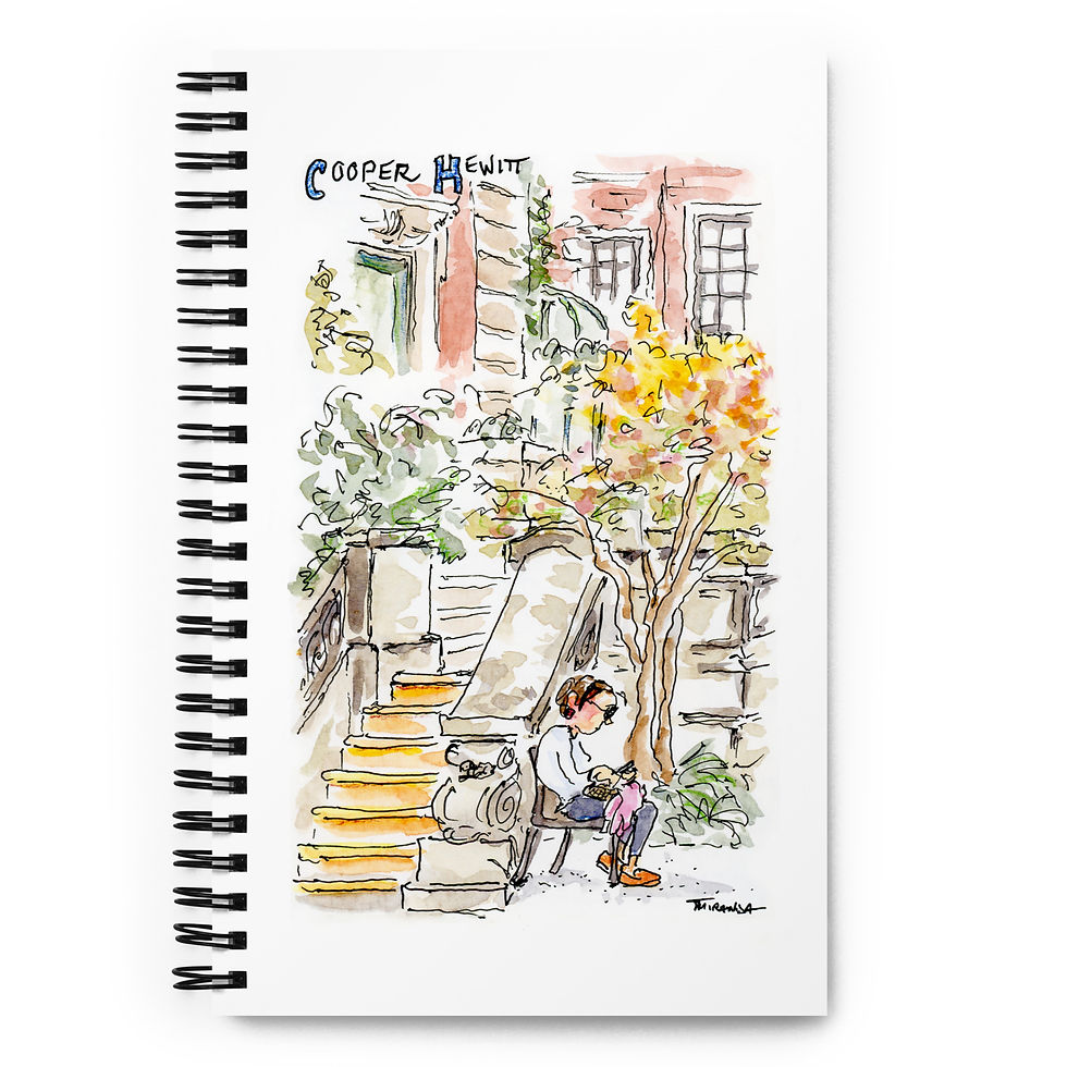 Thumbnail: Cooper Hewitt Museum Garden in the Autumn spiral notebook