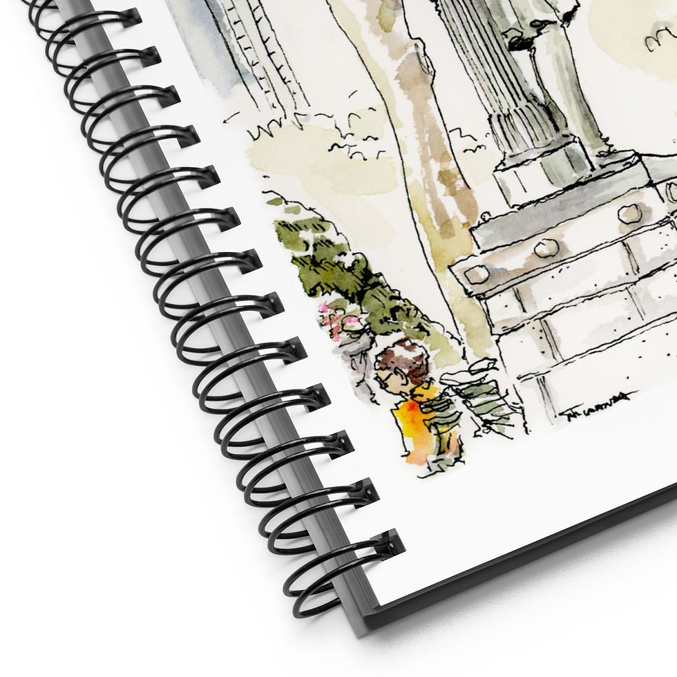 Thumbnail: Bryant Park in the Early Autumn spiral notebook