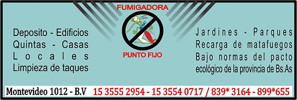 fumigadora punto fijo bella vista