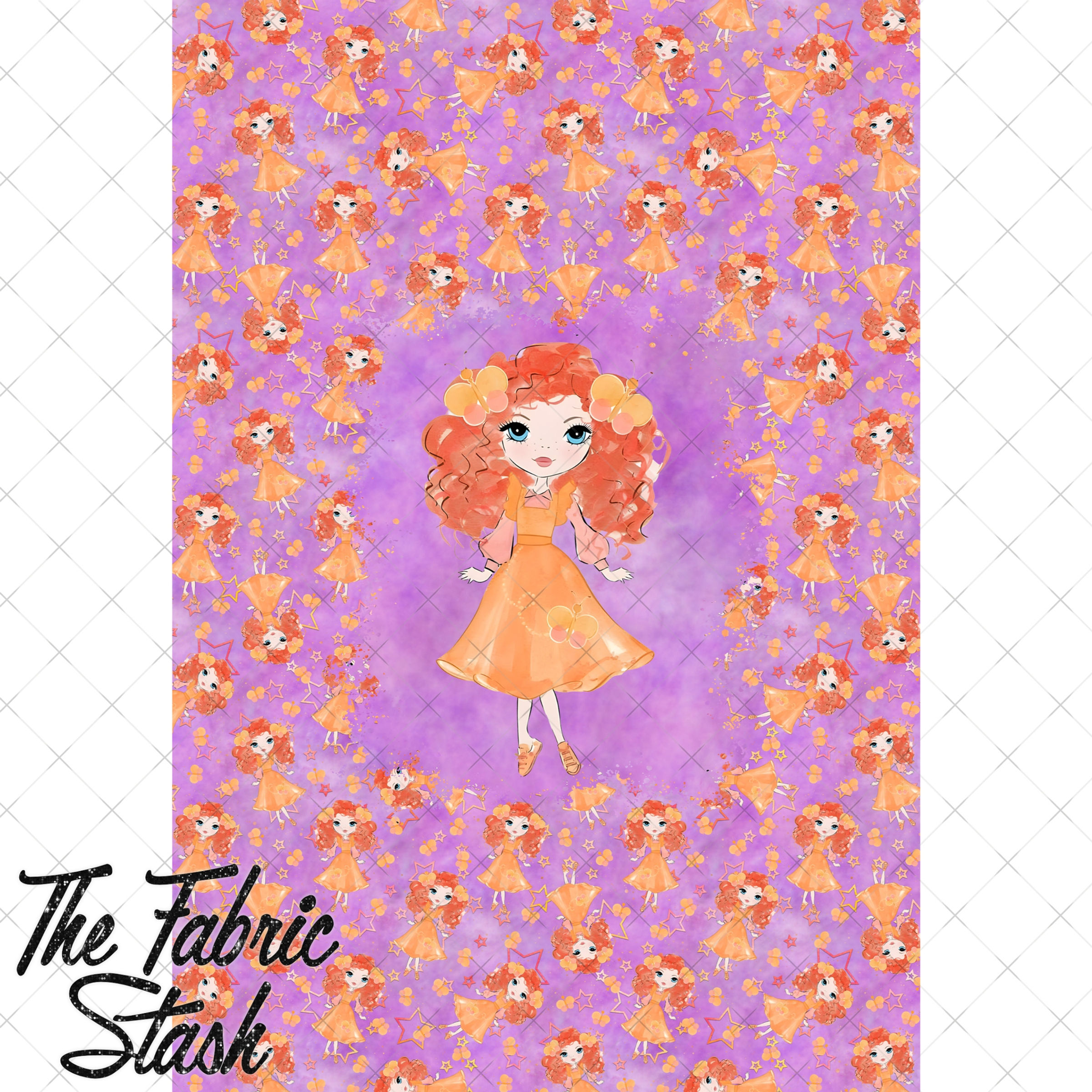 Orange Dancer Blanket Panel
