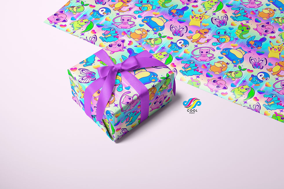 Poke Girly Wrapping Paper