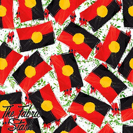 Aboriginal Flag - Digital Seamless Pattern