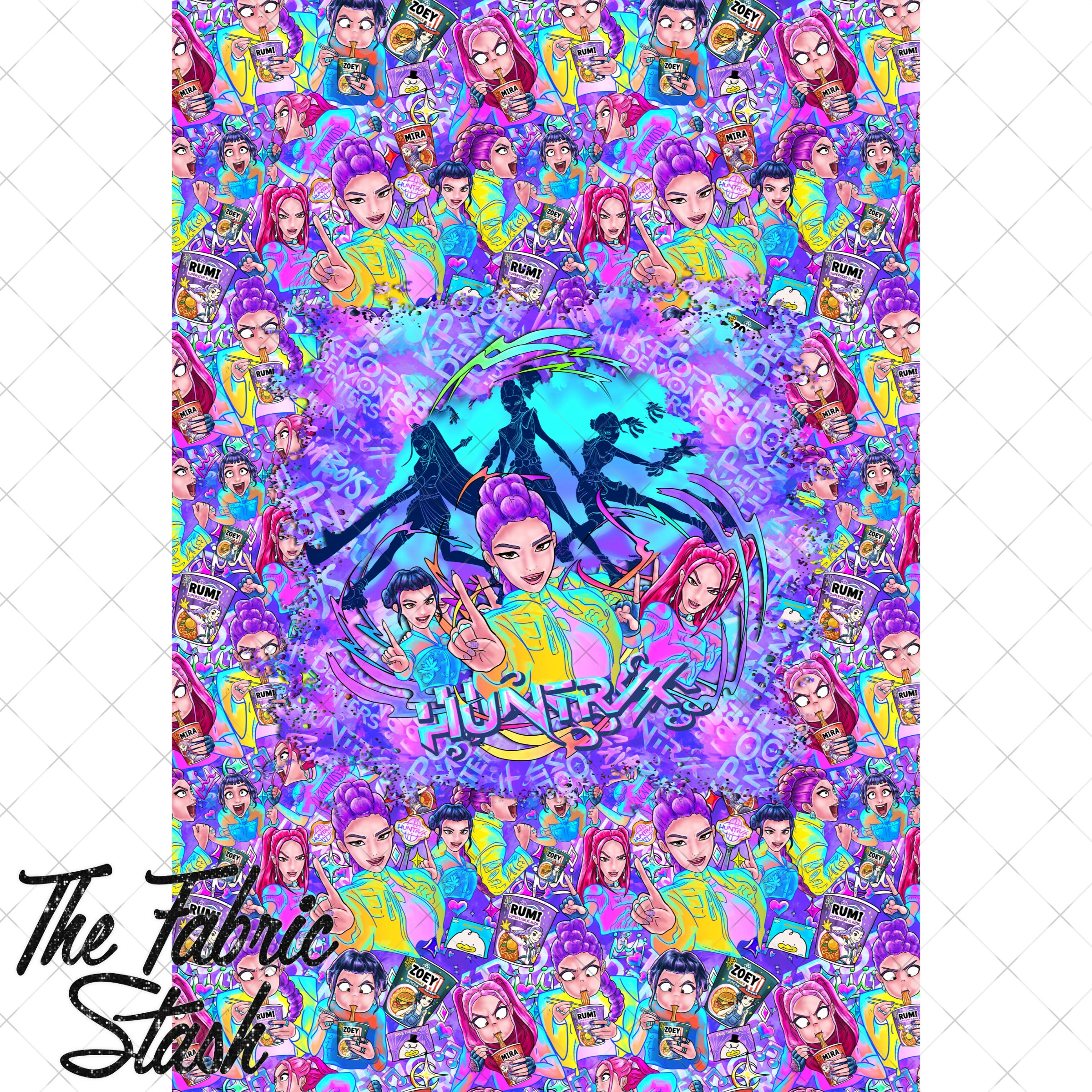 Kpop Huntrix Blanket Panel