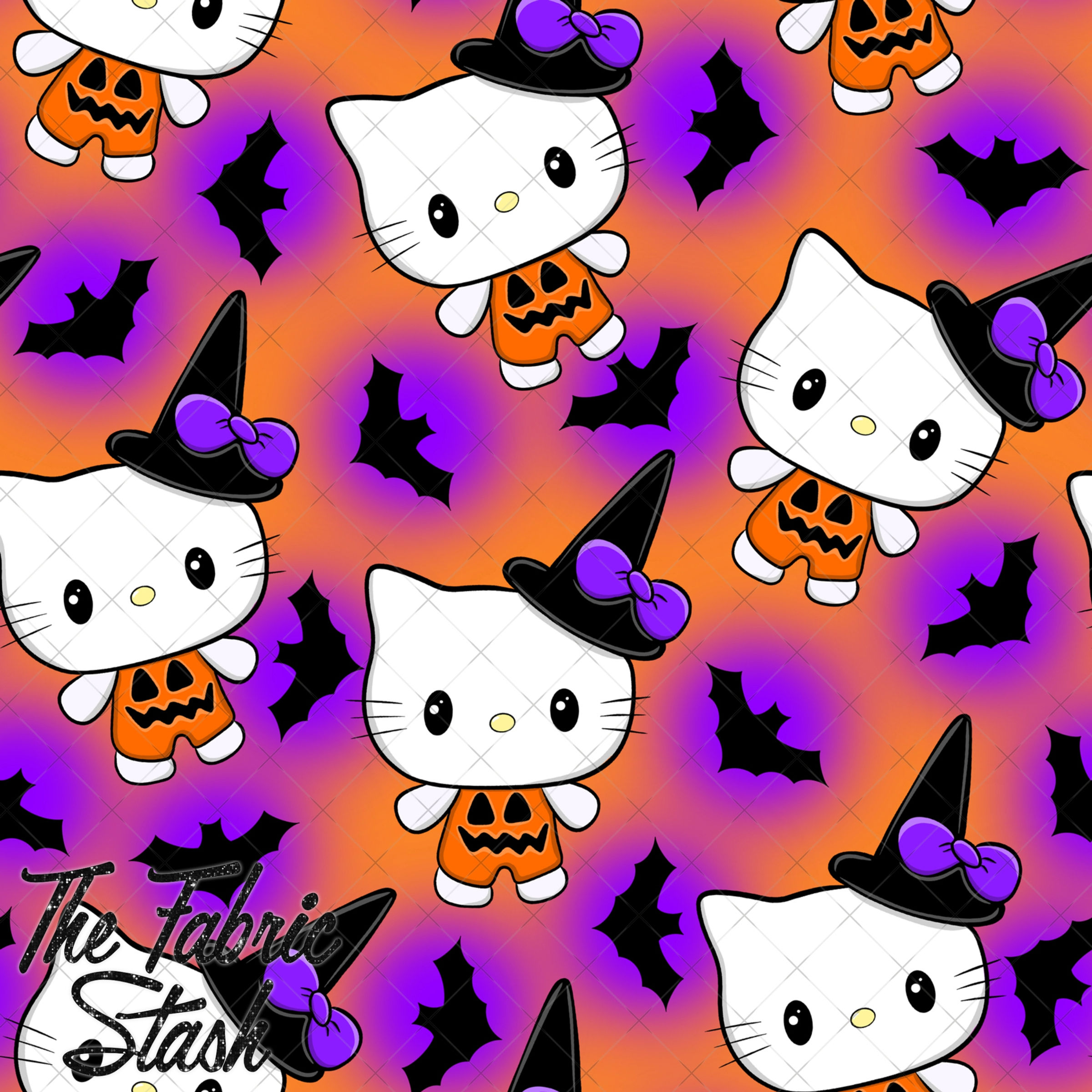 Witchy Pumpkin Kitty