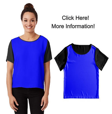 Solid Blue Color Chiffon Top