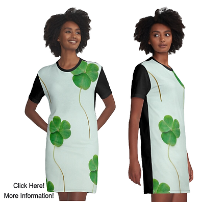 Lucky Plants Graphic T-Shirt Dress