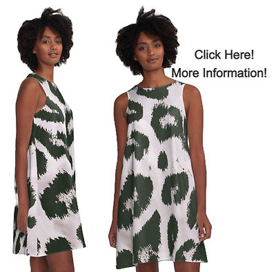 Leopard Texture A-Line Dress