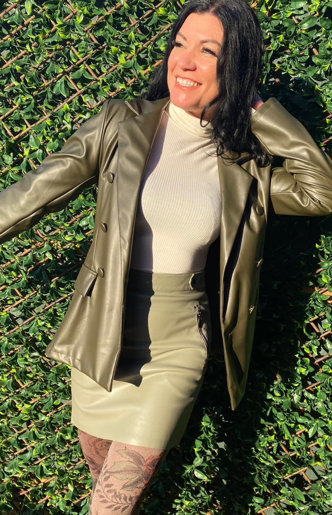 Veston en cuir collection italienne