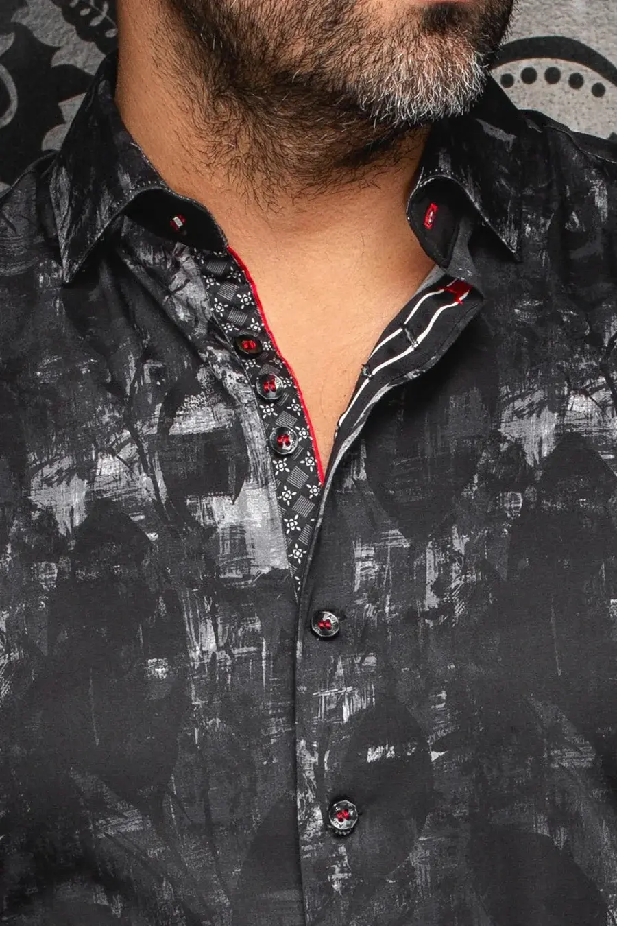 Chemise Jasper imprimé aquarelle Au Noir | Boutique Plateforme