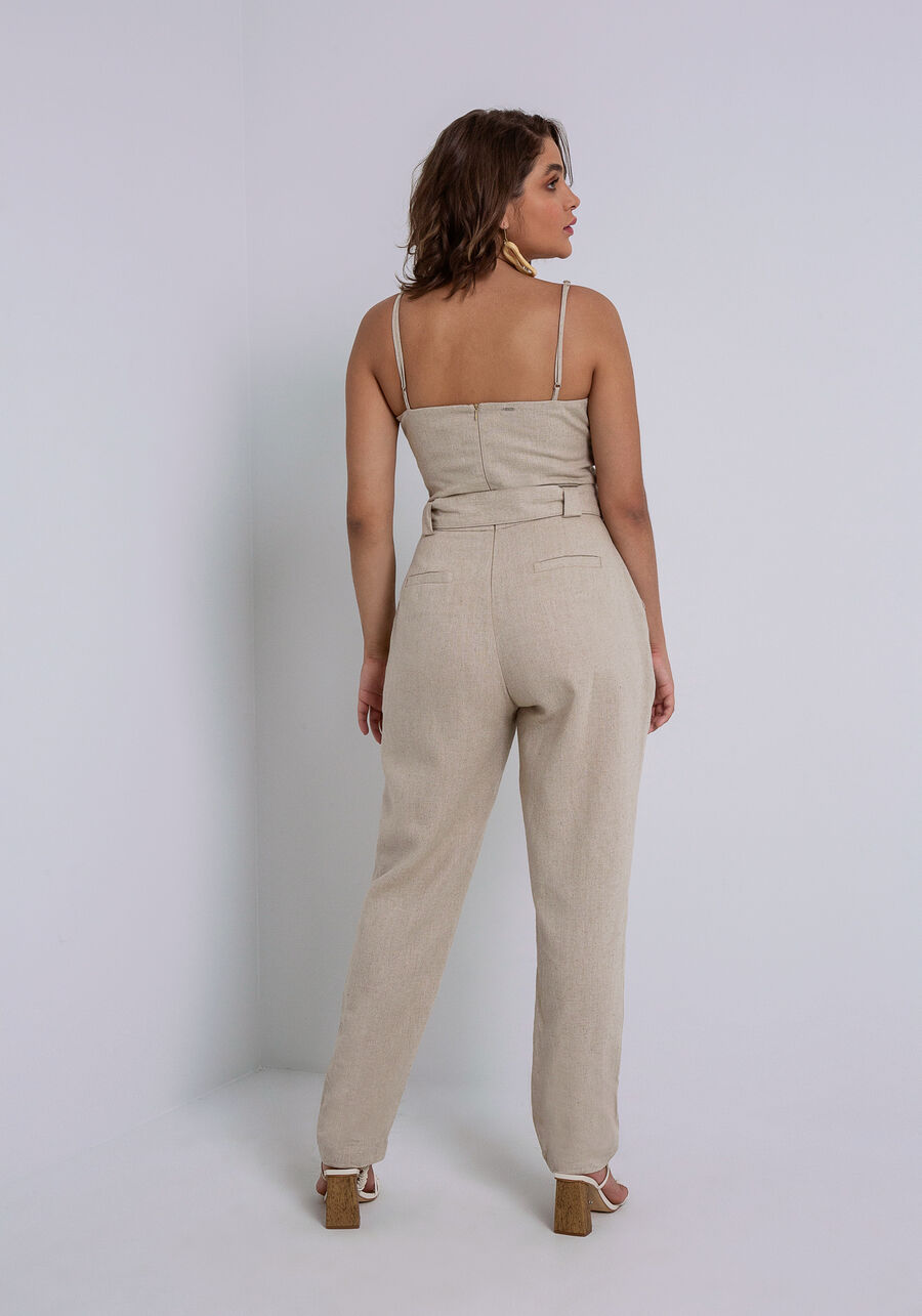 Miniature : Jumpsuit beige avec ceinture Lez a Lez, style 3426