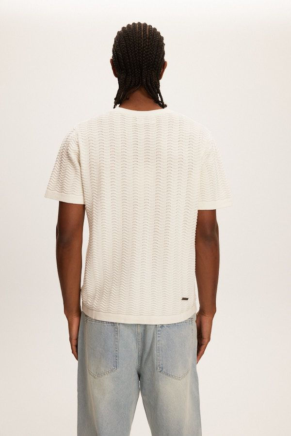 Miniature : T-shirt crocheté ondulé Kuwalla Tee | Boutique Plateforme