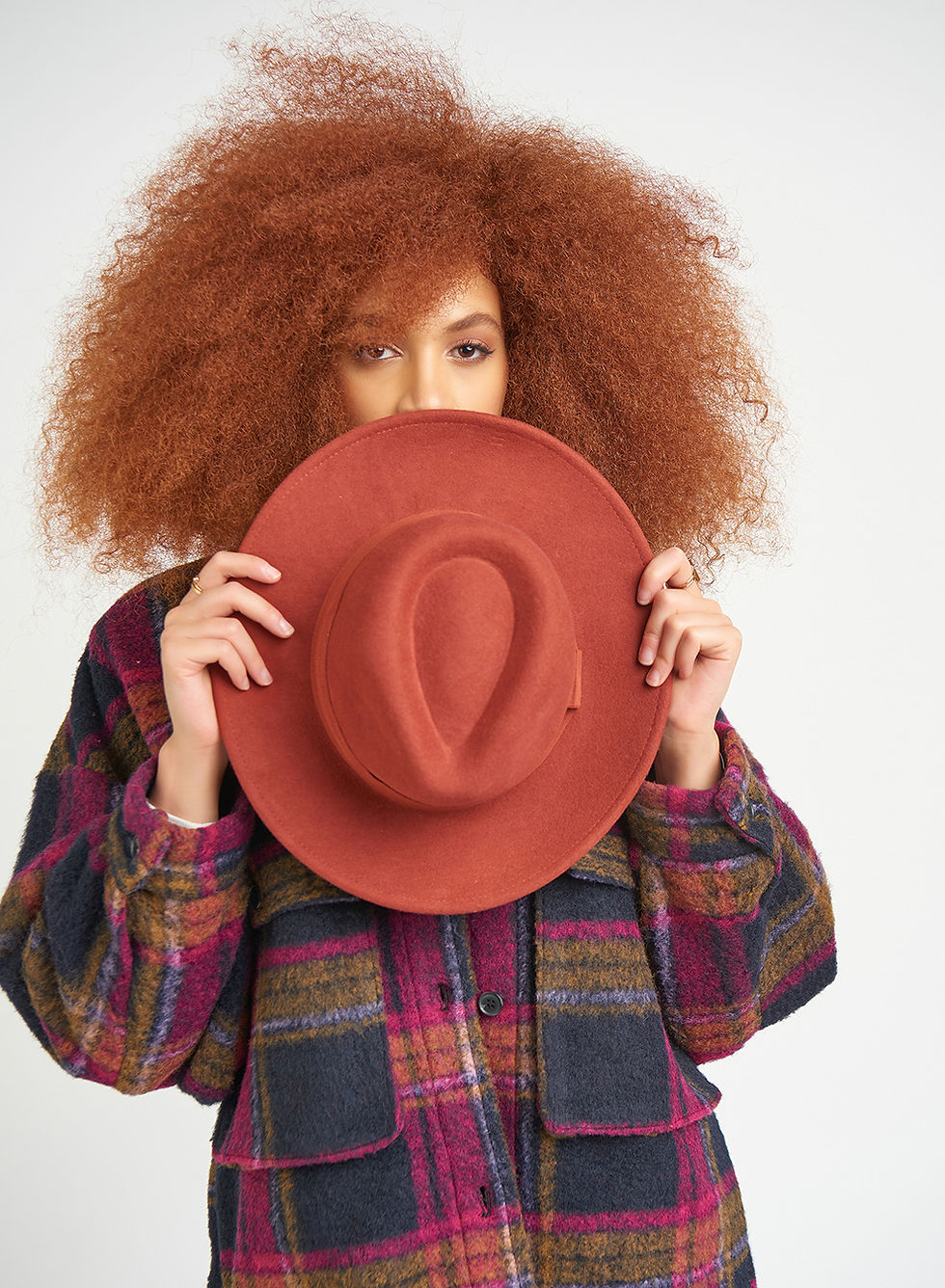 Miniature : Chemise à carreaux prune Dex