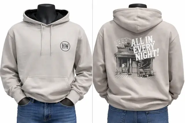 Hoodie imprimé dos logo avant - Hostile Western | Boutique Plateforme