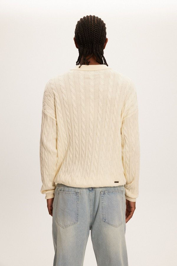 Polo à manches longues en tricot par Kuwalla Tee | Boutique Plateforme