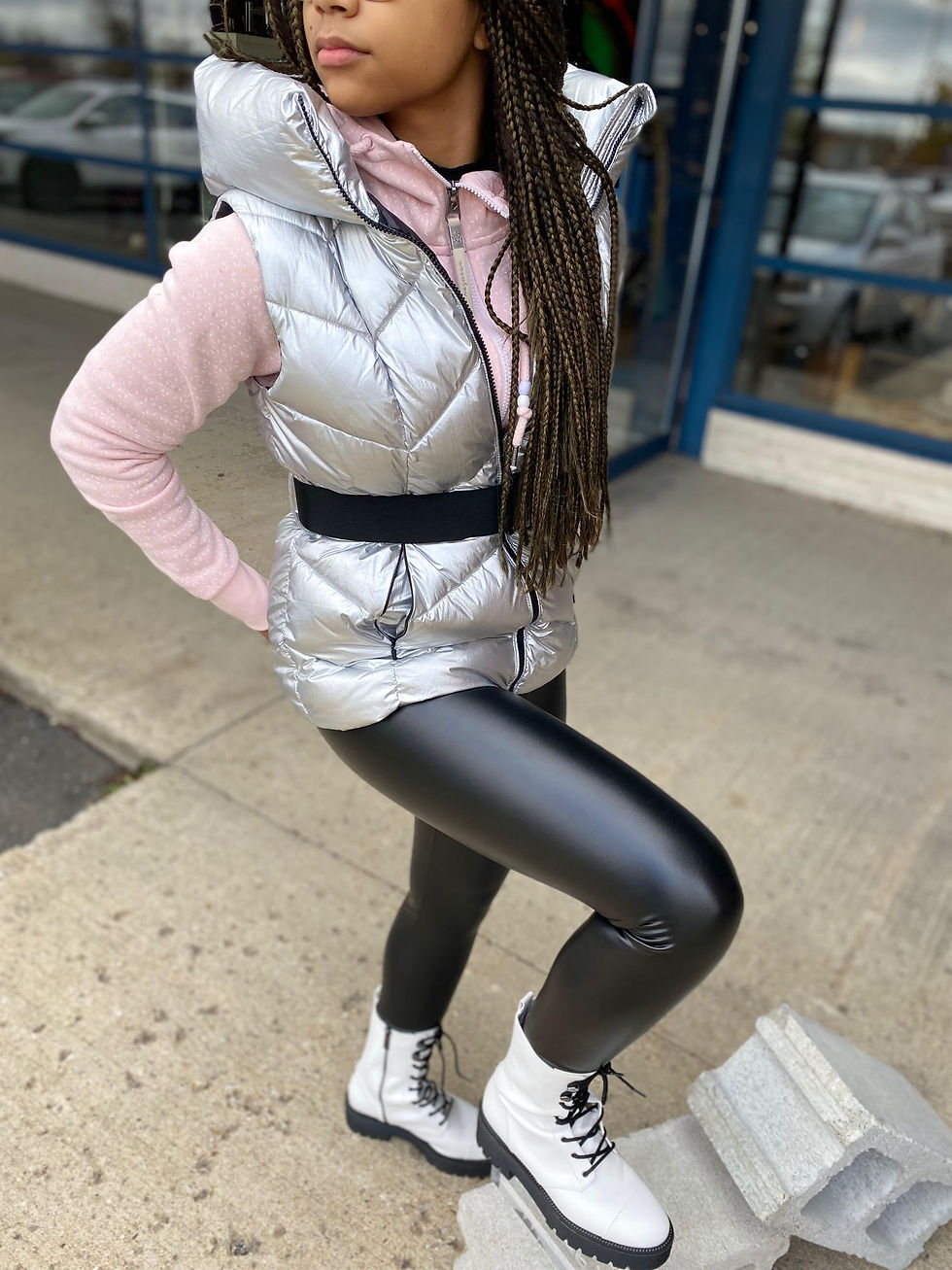 Miniature : Bottes de combat Bryce blanc optique Michael Kors, style 40F1BYFE5L