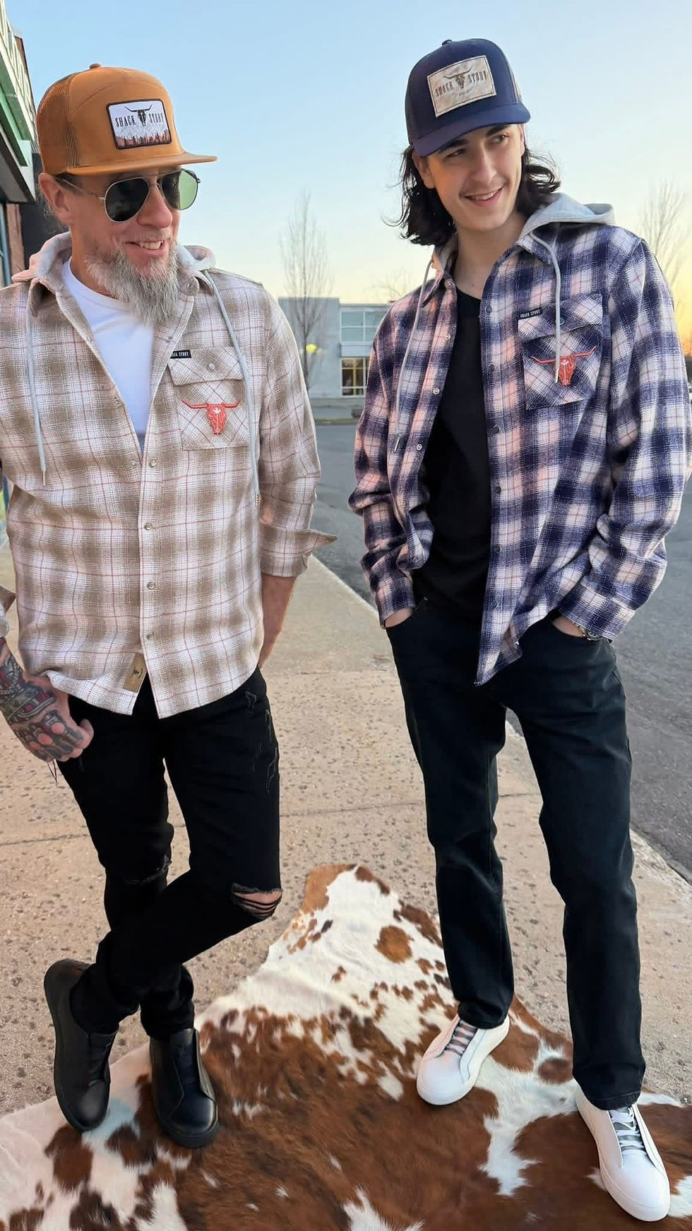 Chemise en flanelle à capuchon Shack Story | Boutique Plateforme