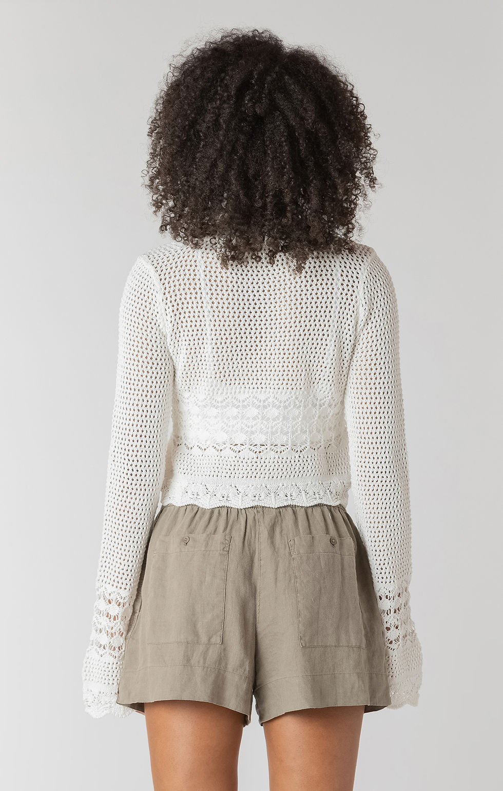 Miniature : Cardigan en crochet à nœud sur le devant Room34 | Boutique Plateforme