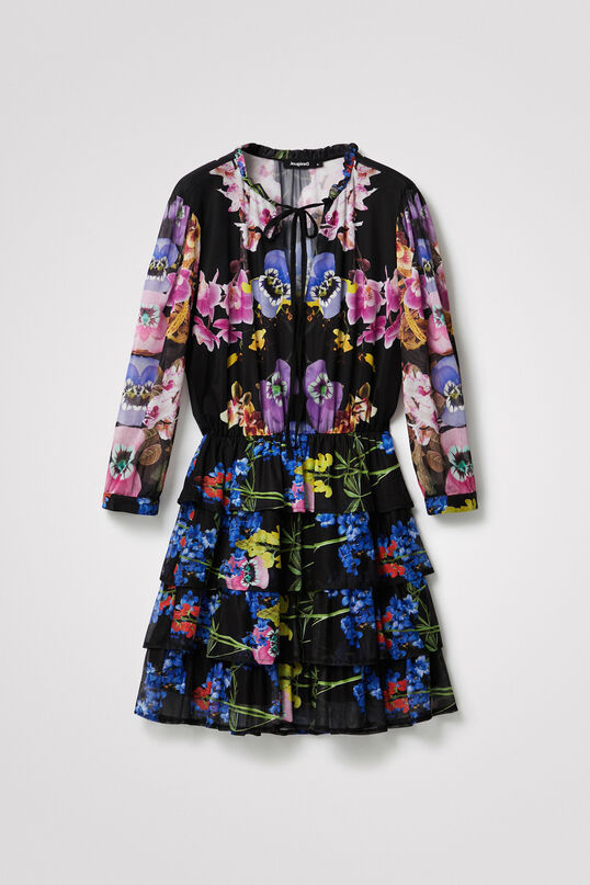 Miniature : Robe colorée translucide à fleurs Desigual