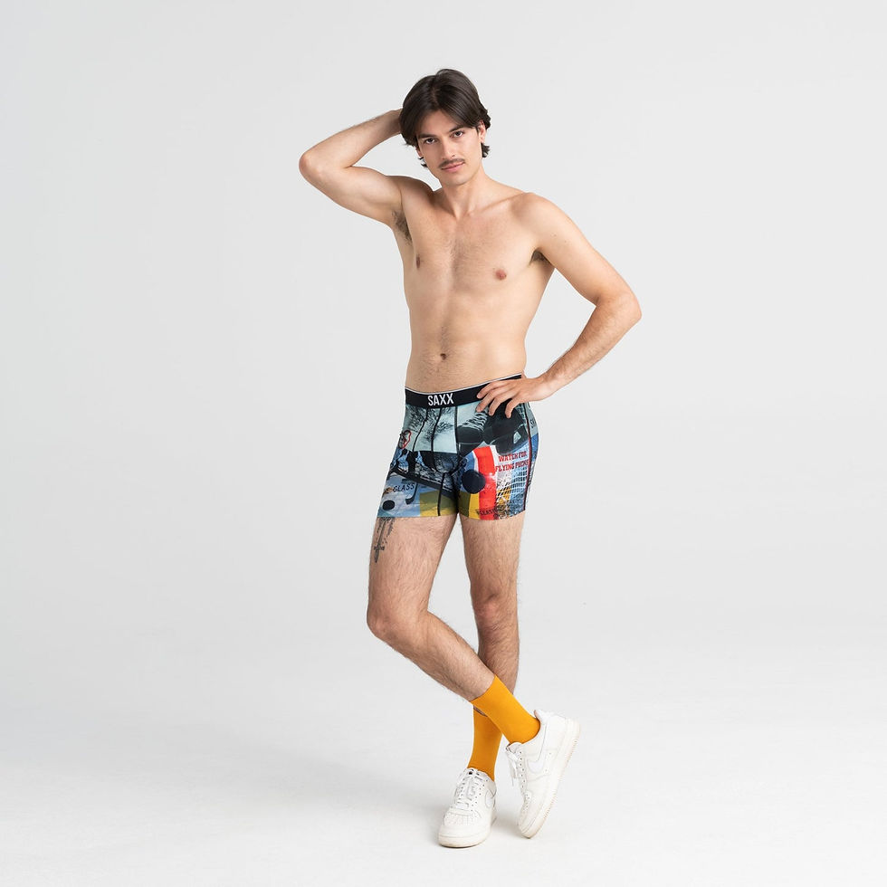 Miniature : Boxer bleu hockey collection Volt- Sport par SAXX