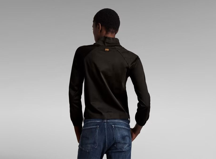 Miniature : Haut gris à col haut à ruban vertical G-Star