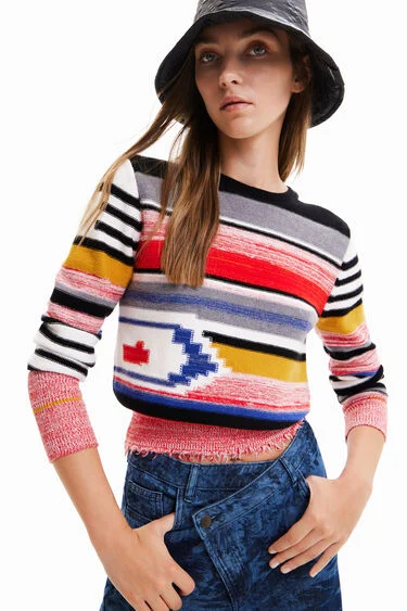 Miniature : Chandail rayé coloré Desigual