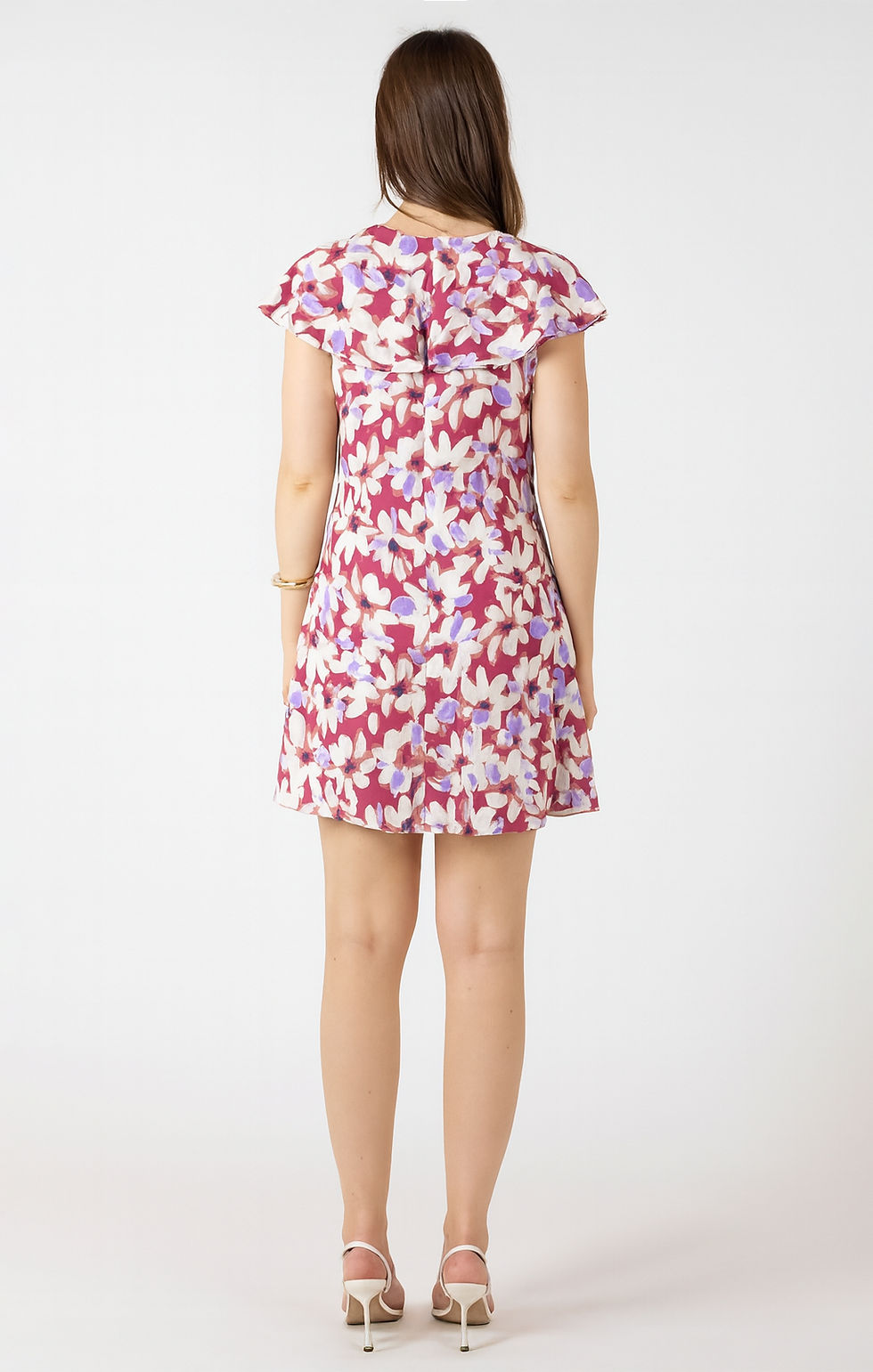 Mini-robe fleurie à volants Dex | Boutique Plateforme