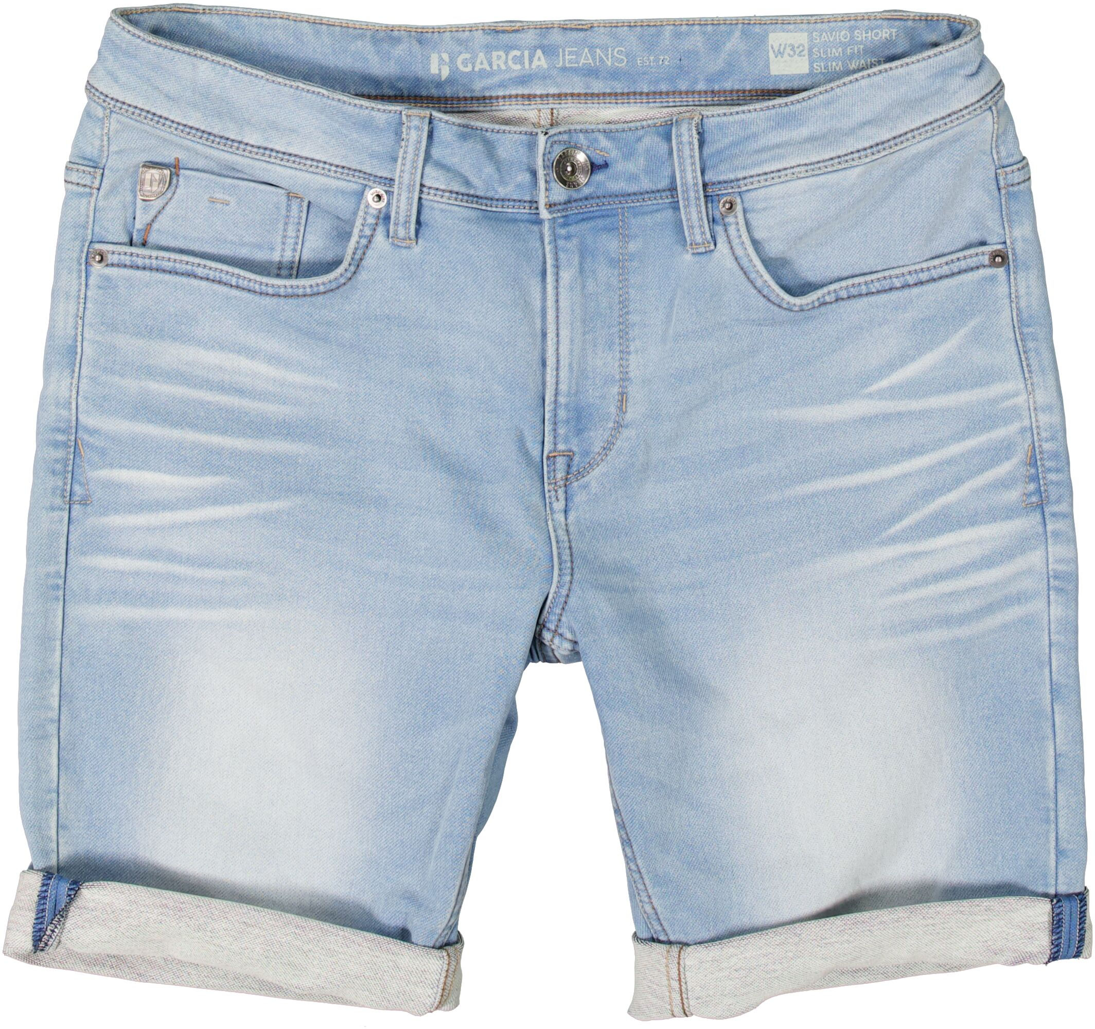 Short bleu pâle usé Garcia
