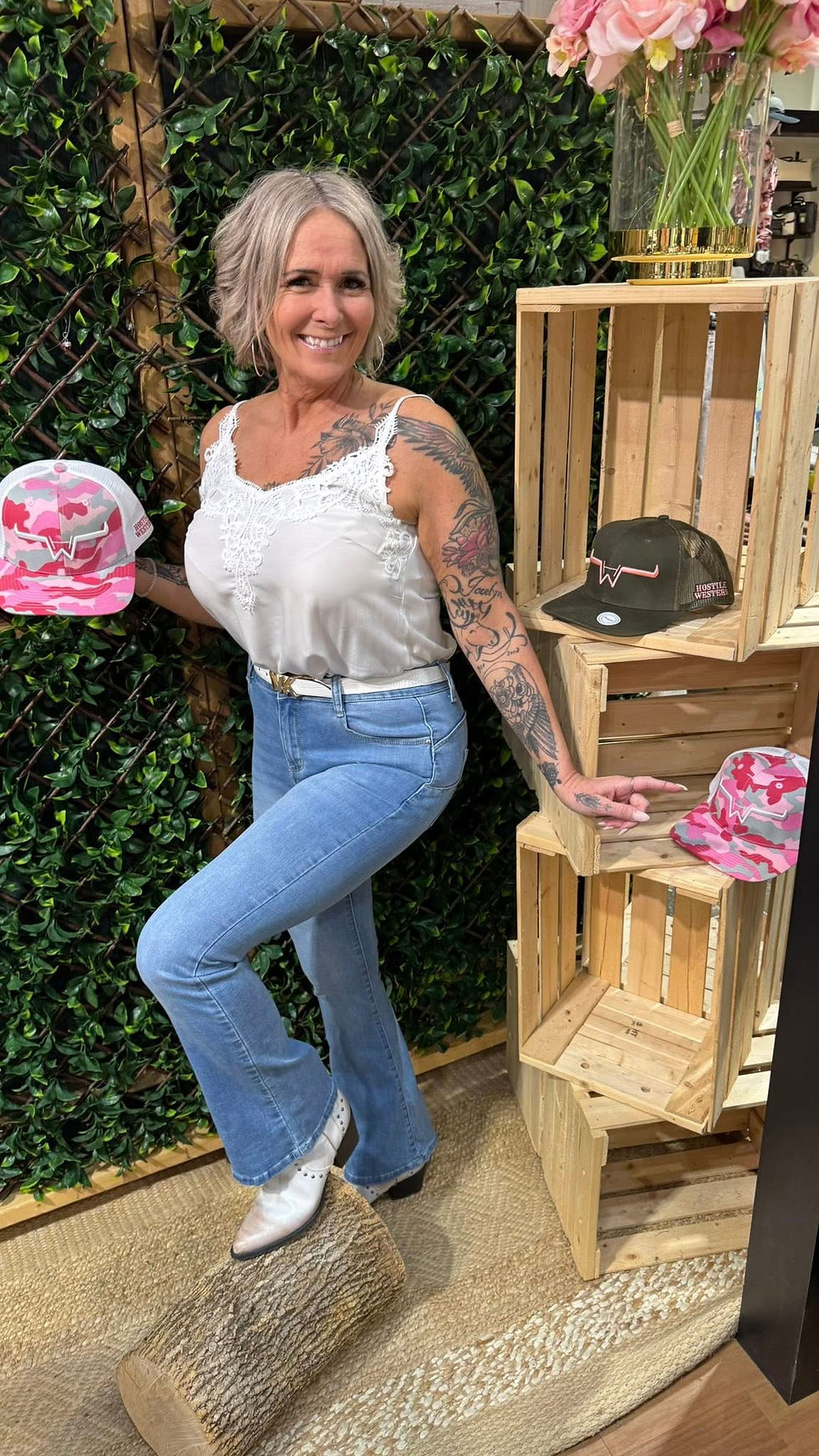 Casquette camo rose Hostile Western | Boutique Plateforme