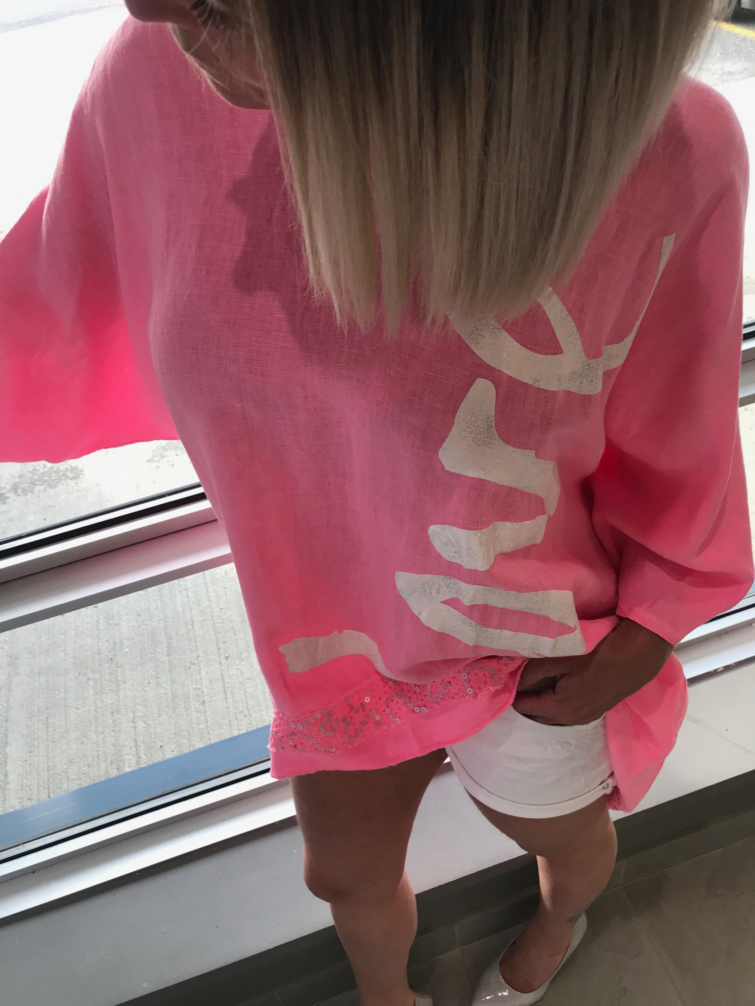 Haut long rose New Collection