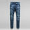 Miniature : Jeans bleu moyen troué avec zip G-Star, style 5620 3D zip knee