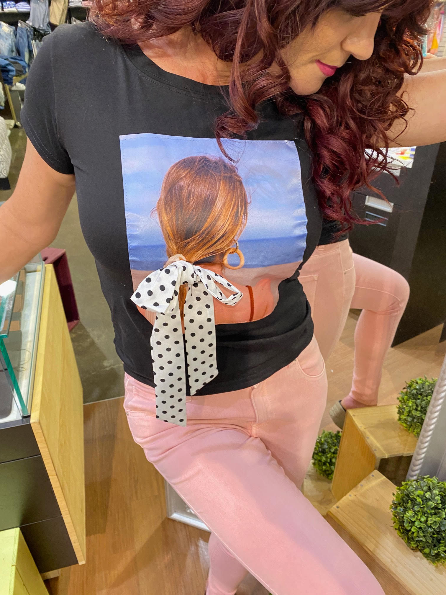 T-shirt noir estival