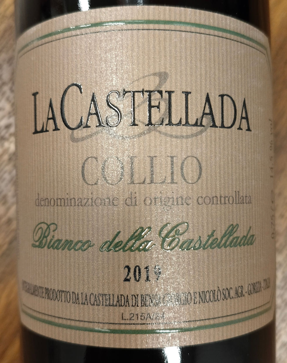 サムネイル： Bianco della Castellada 2019