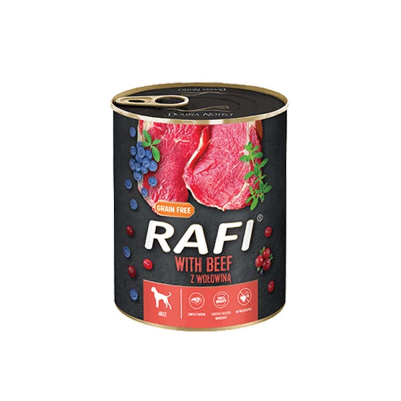 Rafi Dog Πατέ με Κουνέλι, Μύρτιλο & Κράνμπερι 800gr