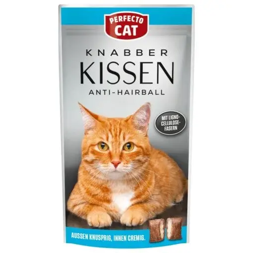 Perfecto Cat Fine Nibbler Anti Hairball Λιχουδιά Γάτας Τριχόμπαλες - 150 gr