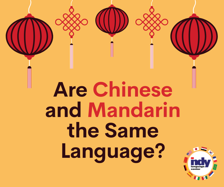 Title Graphic "Are Chinese and Mandarin the Same Language?"