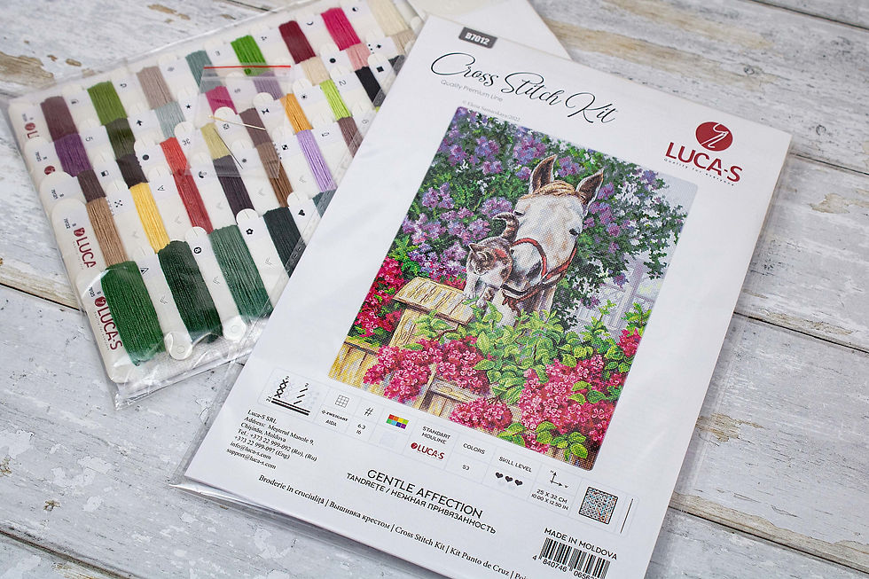 Thumbnail: Cross Stitch Kit Luca-S - B7012 Gentle Affection