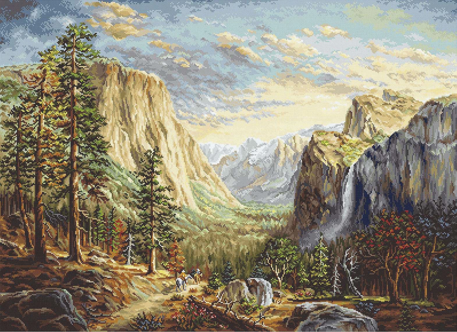 B612 Riding the Range - Cross Stitch Kit Luca-S Gold