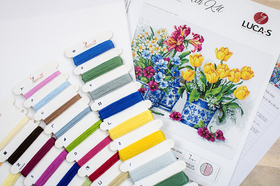 Thumbnail: B2385 Spring garden - Cross Stitch Kit Luca-S