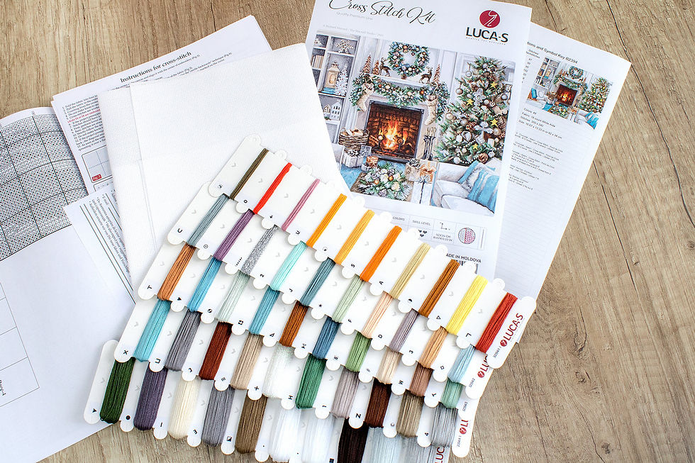 Thumbnail: B2394 Christmas Interior - Cross Stitch Kit Luca-S