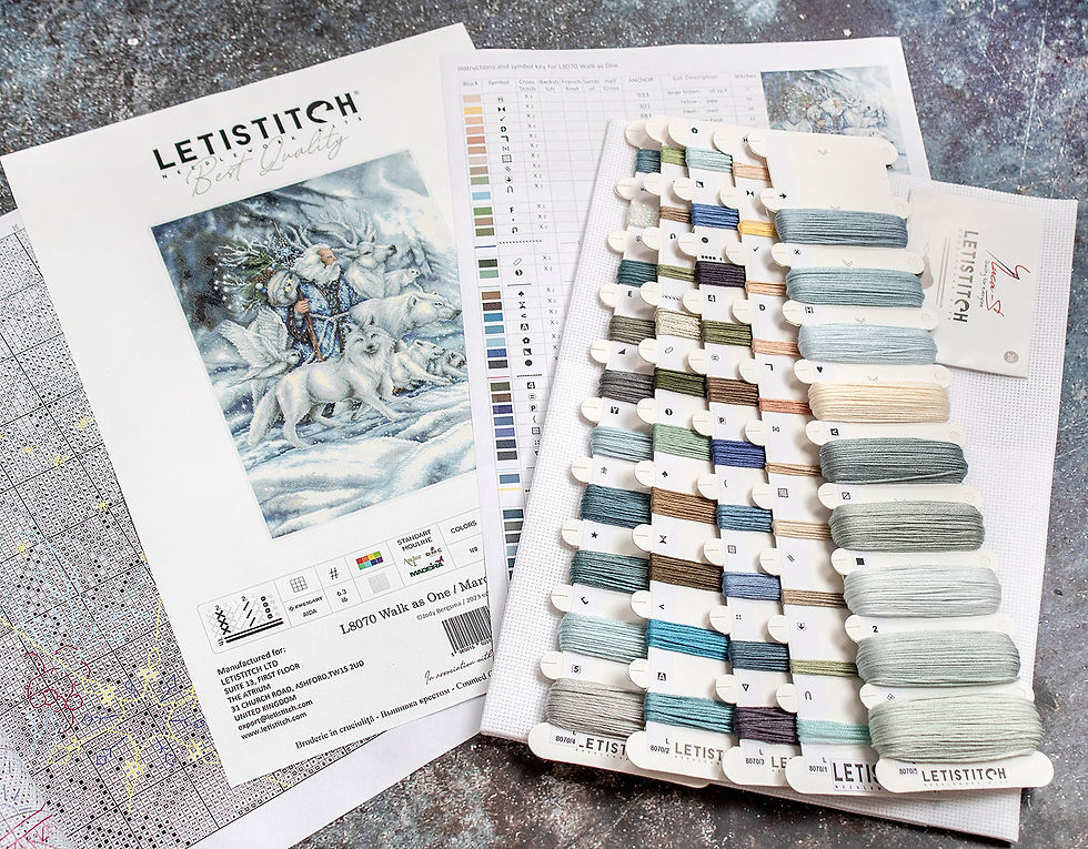 Thumbnail: Cross Stitch Kit LetiStitch - L8070, Walk as One