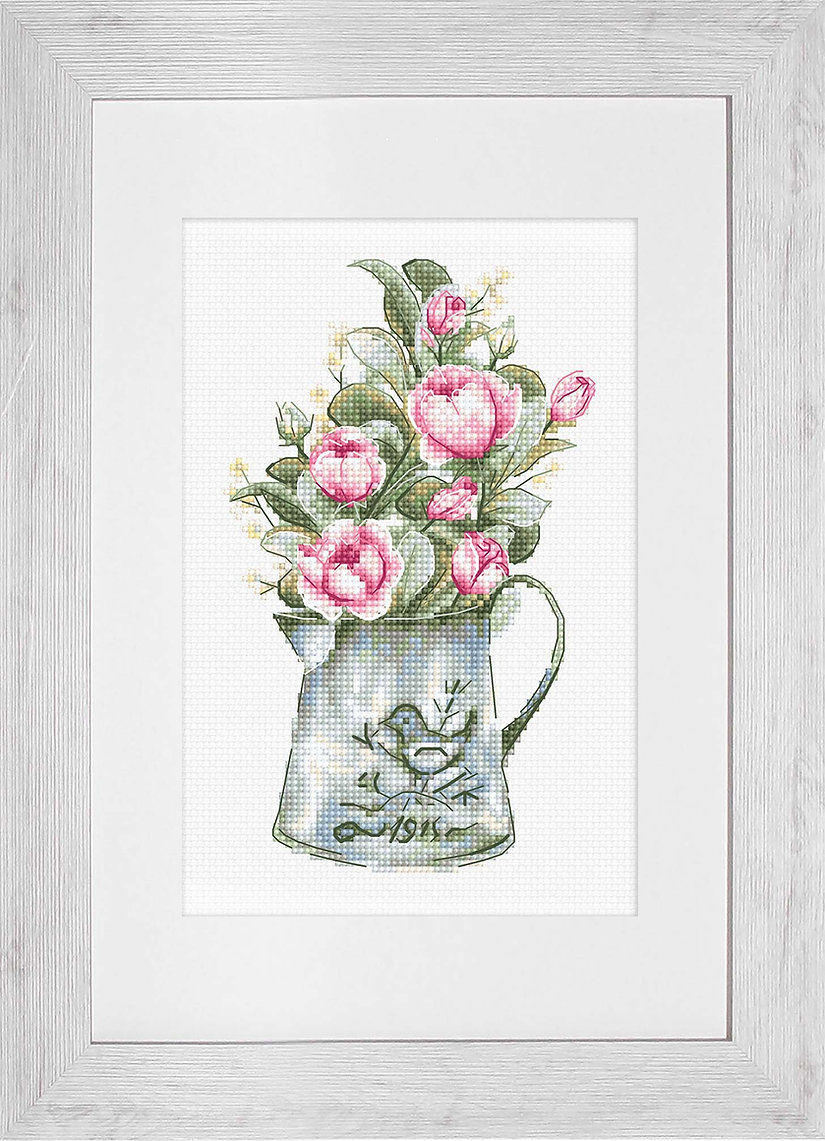 Thumbnail: B7006 Bouquet with roses - Cross Stitch Kit Luca-S