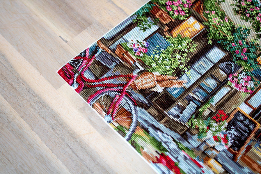 Thumbnail: B2365 Paris in flowers - Cross Stitch Kit Luca-S