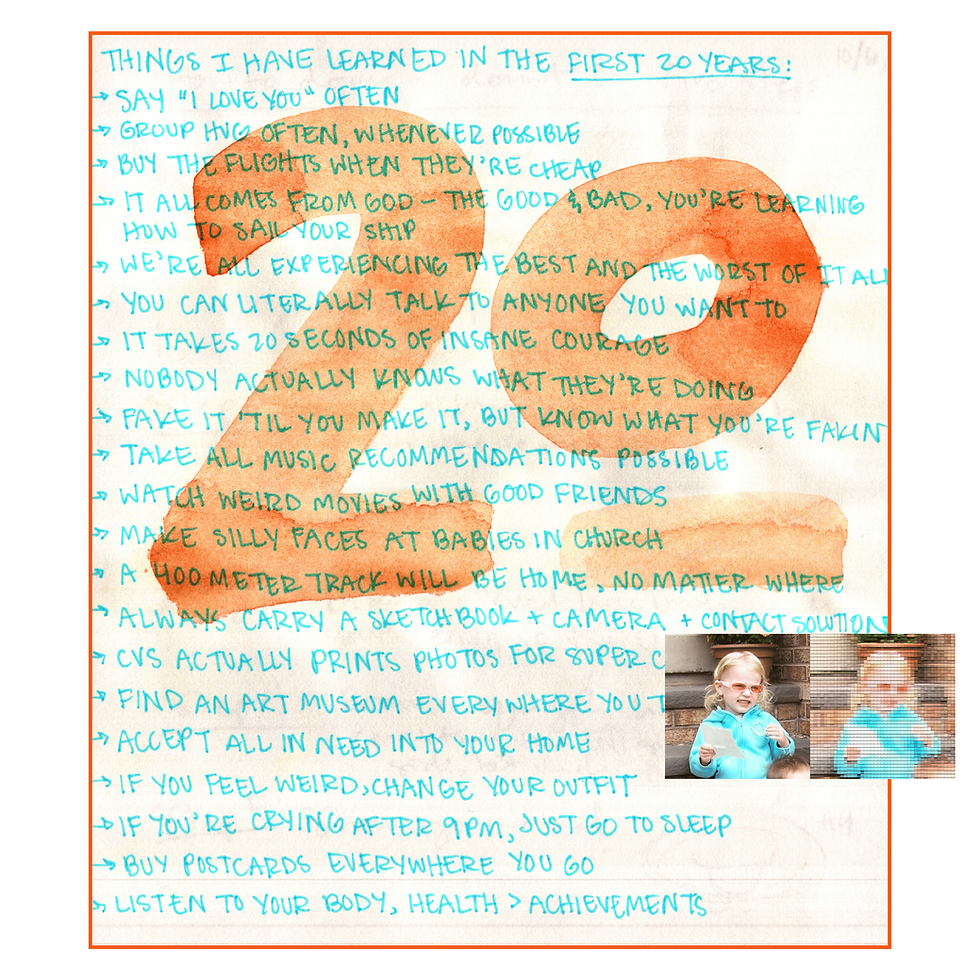 Notes on the First 20 Years