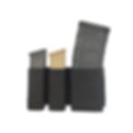 פונדה משולבת עבור 2 מחסניות אקדח ומחסנית 1 לרוס"ר 5.56, מיוצרת מניילון בטכנולוגיית חיתוך לייזר מתקדמת בשילוב תא פנימי מקיידקס